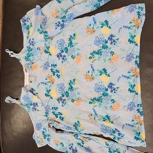 NWOT Girls Open should Flowing shirt - size 10/12